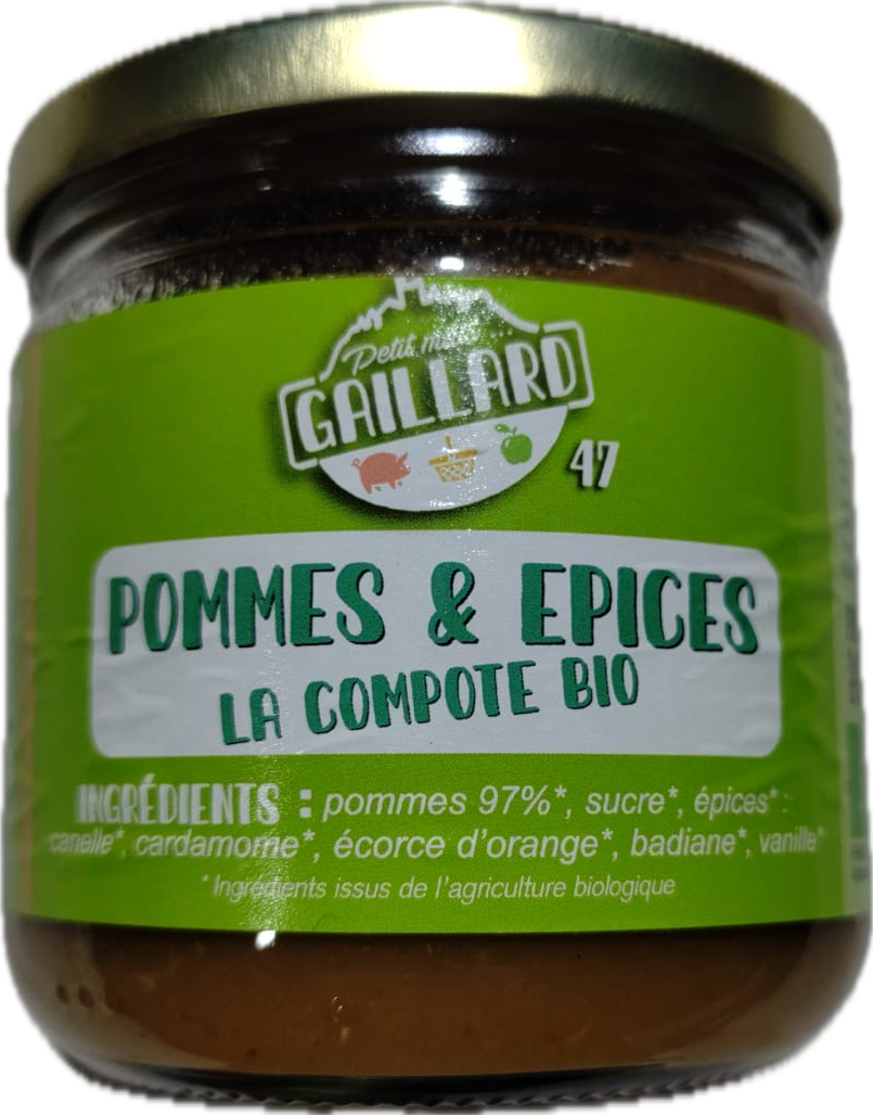 Compote pommes & épices 340g