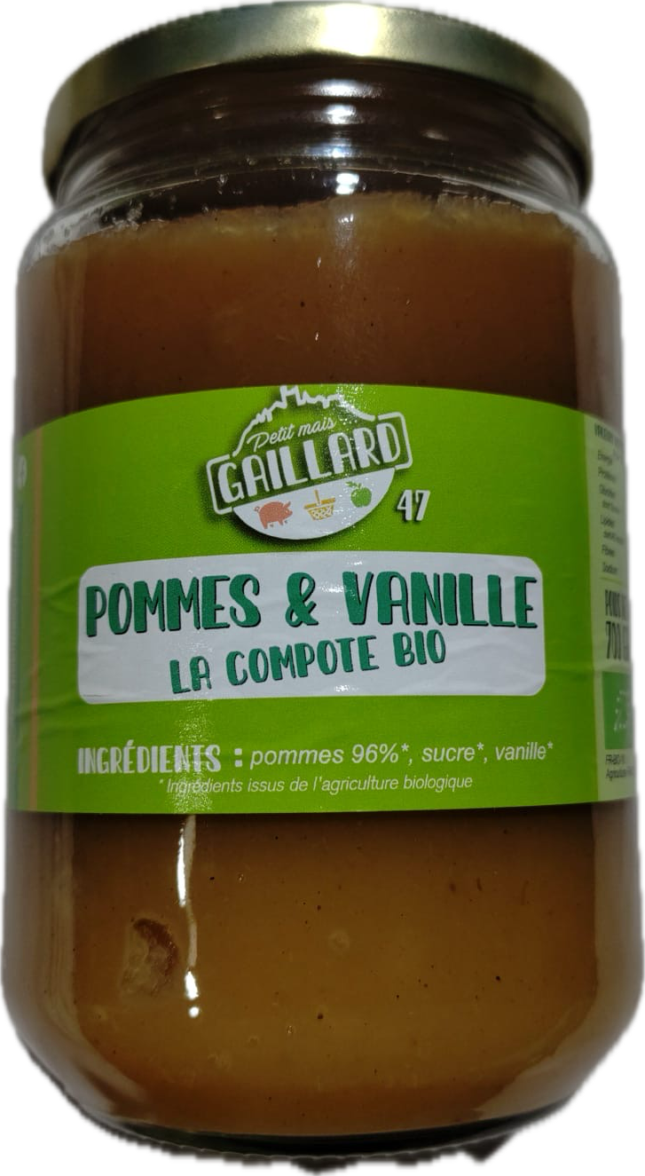 Compote pommes - vanille 700g